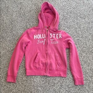 Hollister Hot Pink Hooded Zip-Up Jacket